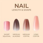 KISS Bare But Better Press-On Nails - Chemistry Red