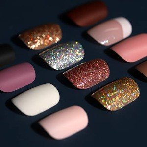 Teenitor 288Pcs Matte Short Press-On Nails Set