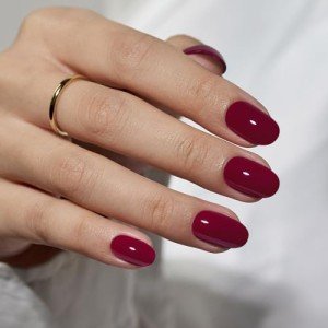 Christmas Red Short Press On Nails - 16 Sizes
