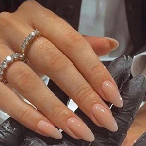 YOSOMMK Almond Shaped Glossy Press-On Nails