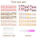 6 Pack Press-On Nails Set for Women