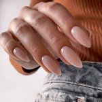 YOSOMMK Almond Shaped Glossy Press-On Nails