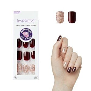KISS imPRESS No Glue Red Press On Nails