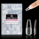 216pcs Long Coffin Press-On Fake Nail Tips