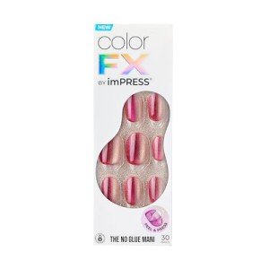 KISS imPRESS Pink Oval Press-On Nails - Walk Out