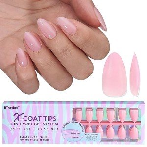 Natural Short Almond Press-On Nails - Pink Set