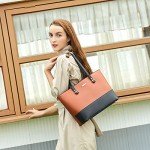 Stylish Women's Synthetic Leather Handbag Set - 4pcs