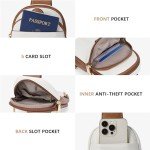 BOSTANTEN Women's Beige Leather Crossbody Bag