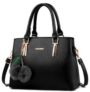 Dreubea Women's Stylish Leather Tote & Crossbody Bag