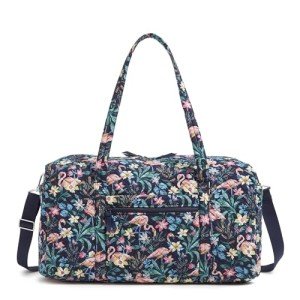 Vera Bradley Flamingo Garden Travel Duffle Bag