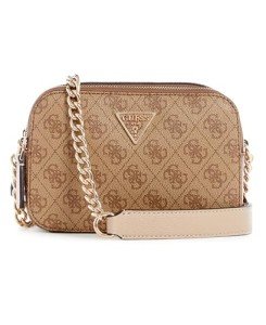 GUESS Noelle Latte Logo Crossbody Bag