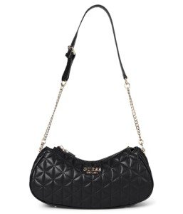 GUESS Kori Black Top Zip Shoulder Bag