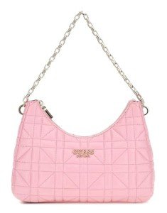 Guess Assia Pink Top Zip Shoulder Bag