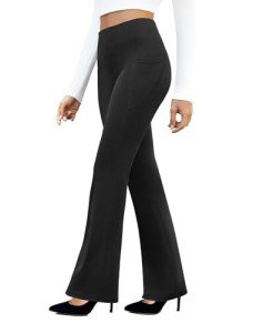 DLOODA Women's High-Waisted Yoga Flare Pants