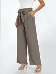 Women’s Flowy High-Waisted Palazzo Pants in Mocha