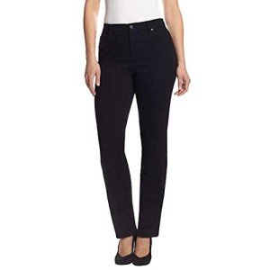 Gloria Vanderbilt Women's High Rise Tapered Jeans - Black
