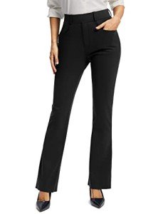 Womens Stretch Yoga Dress Pants with Pockets