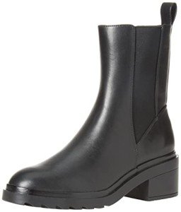 Women's Black Chunky Sole Chelsea Boots - Size 9