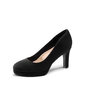 Dream Pairs Black Low Kitten Heels for Women