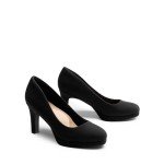 Dream Pairs Black Low Kitten Heels for Women