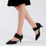 Elegant Black Kitten Heels for Women