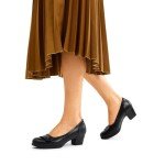 Cozy Chunky Block Heels for Work & Events