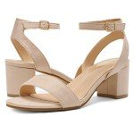 DREAM PAIRS Women’s Nude Chunky Heel Sandals