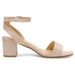 DREAM PAIRS Women’s Nude Chunky Heel Sandals