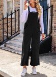 Cozy Black Corduroy Jumpsuit with Pockets