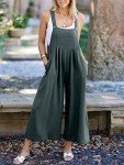 ANRABESS Women's Summer Wide Leg Jumpsuits - Grey Blue