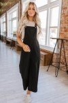 Cozy Black Corduroy Jumpsuit with Pockets