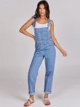 Women’s Adjustable Strap Denim Overall Jumpsuit