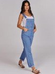 Women’s Adjustable Strap Denim Overall Jumpsuit