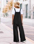 YESNO Women's Black Corduroy Adjustable Strap Overalls
