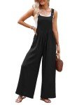 Oversized Black Jumpsuit for Women with Pockets