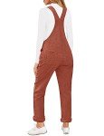 Light Brown Corduroy Jumpsuit for Women Size M