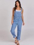 Women’s Adjustable Strap Denim Overall Jumpsuit