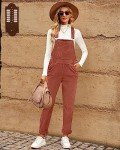 Light Brown Corduroy Jumpsuit for Women Size M