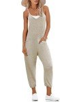 Ekouaer Women's Casual Sleeveless Jumpsuit with Pockets