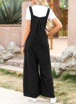 Oversized Black Jumpsuit for Women with Pockets