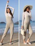 Ekouaer Women's Casual Sleeveless Jumpsuit with Pockets