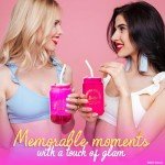 Barbie-Inspired Pink Glass Cups with Lids & Straws