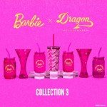 Barbie-Inspired Pink Glass Cups with Lids & Straws