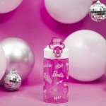 Barbie Sage Water Bottle with Straw and Handle