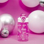 Barbie Sage Water Bottle with Straw and Handle