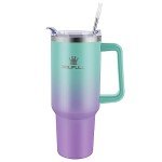 Insulated Travel Tumbler with Handle and Straw