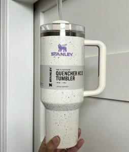 40 oz Cream Speckle Adventure Quencher Tumbler