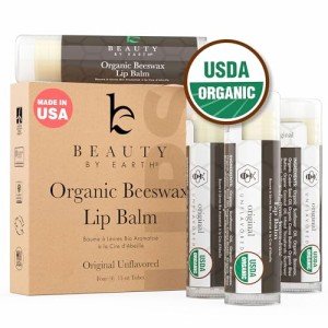 Beauty By Earth Natural Lip Balm - Unflavored 4-Pack
