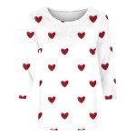 Cute Heart Graphic Tees for Women