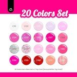Beetles 20-Color Pink Gel Polish Set